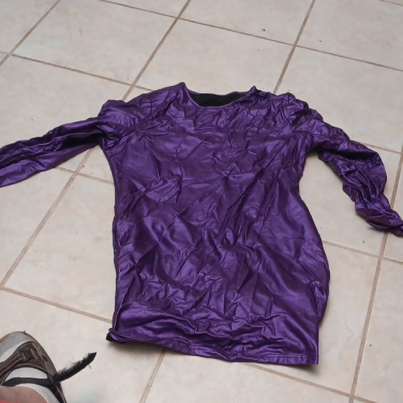 Fashion Nova Purple Faux Leather Midi Dress - Picture 1 of 3